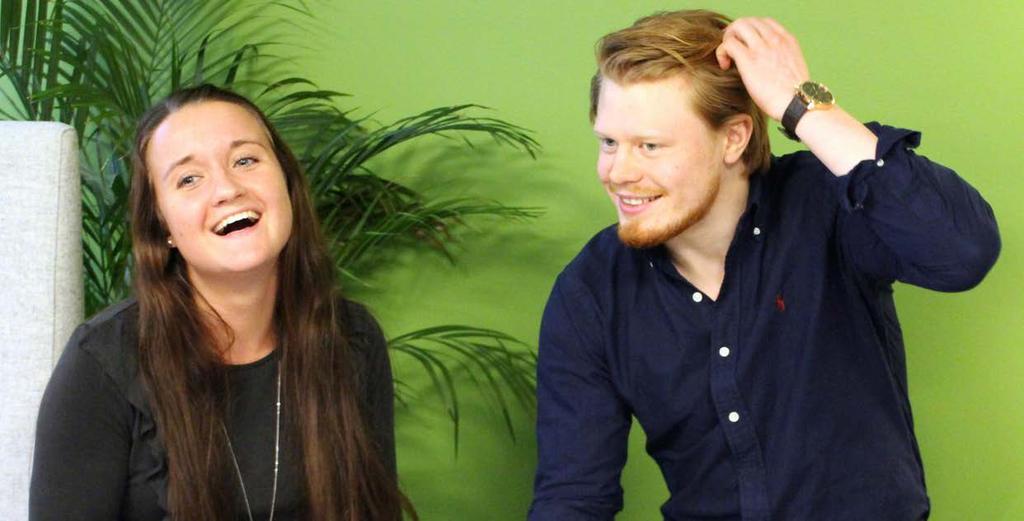 Juniora projektledare utvecklas på Hifab Felicia Tengdahl och Olle Davidsson är två juniora projektledare som jobbar på Hifabs kontor i Göteborg.