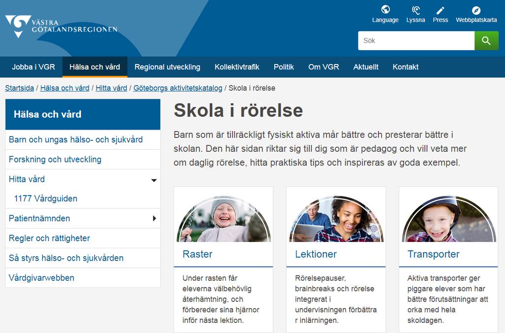 Sida för skolor www.