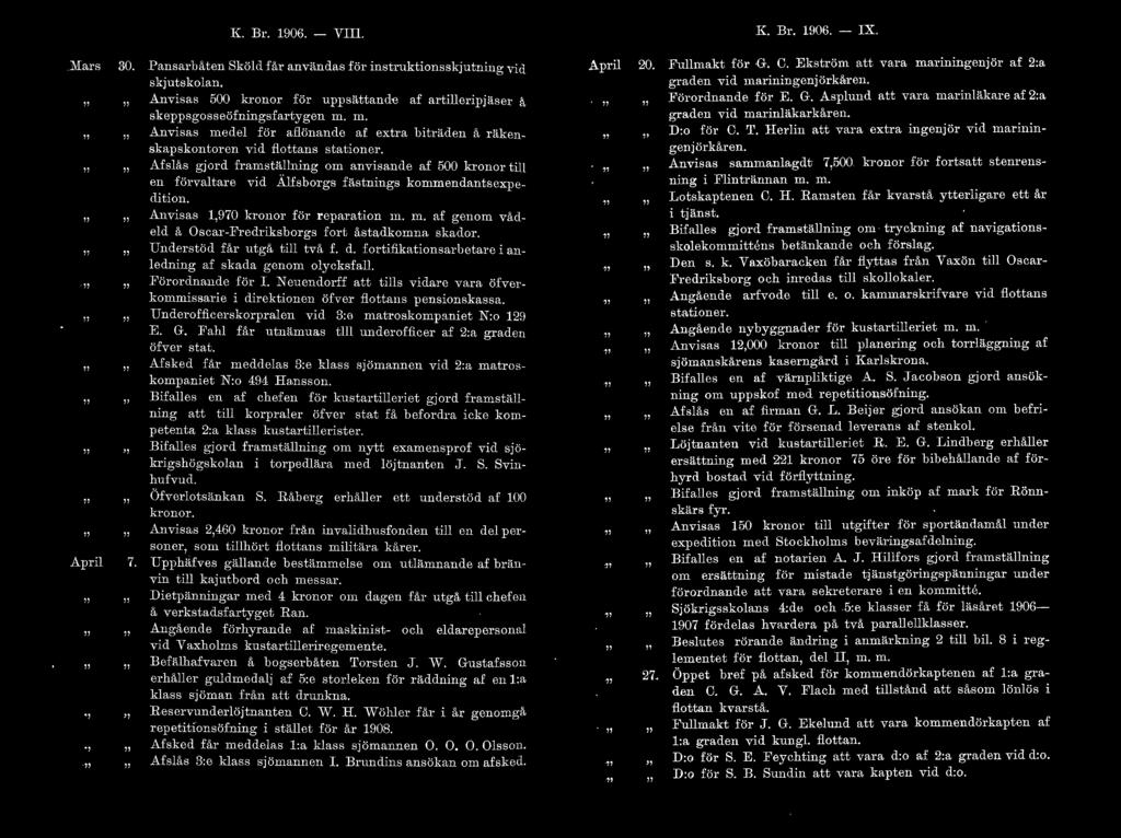 Afslås gjord framställning om anvisande af 500 kronor till en förvaltare vid Älfsborgs fästnings kommendantsexpeclition. Anvisas 1970 kronor för reparation m.
