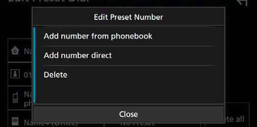 ÑÑTelefonboksöverföring Du kan föra över telefonboken på din Bluetooth-smartphone via PBAP. Tryck på [ ]. 2 Tryck på [ ].