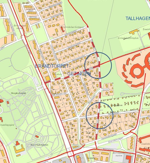 Samhällsbyggnadskontoret Tjänsteskrivelse 17(27) Att höja upp de två viktigaste korsningarna längs sträckan (Rådmansgatan- Kolonigatan och Rådmansgatan-Brändtorpsvägen) innebär att man