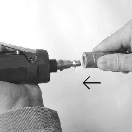 ENGLISH 3. Fit a sanding accessory in the chuck. 4. Tighten the chuck sleeve by screwing it clockwise using a spanner, while holding the chuck mount with another spanner.
