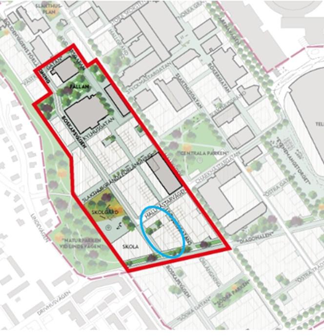 Sida 2 (7) 100 lägenheter, inkl. stadsradhus, med bostadsrätt inom kvarteret. I kvarteret ska även lokaler i bottenvåning ingå.