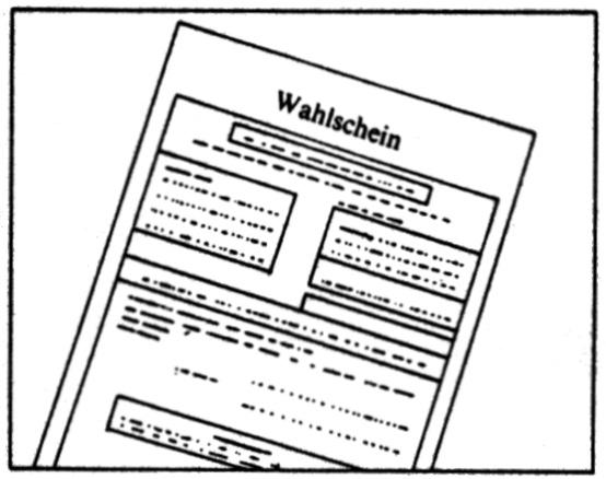 . Die Versicherung an Eides statt zur Briefwahl auf dem Wahlschein mit Datumsangabe persönlich unterschreiben.