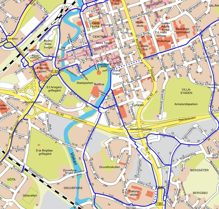 4.3 Trafiksystemet Cykeltrafik Figur 3 nedan visar cykelvägnätet i anslutning till planområdet.