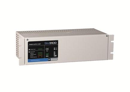 Tar liten plats i stativet endast 3 HE trots hög effekt och med plats för 2st 14Ah batterier.