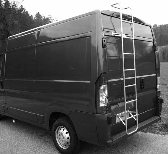 Ducato I Kastenwagen/Combi Aufstiegsleiter I Skiträger Aufstiegsleiter zu Dachträger IN CHF FD 5837 M Montage an Hecktüre, im Vollbad verzinkt 540.