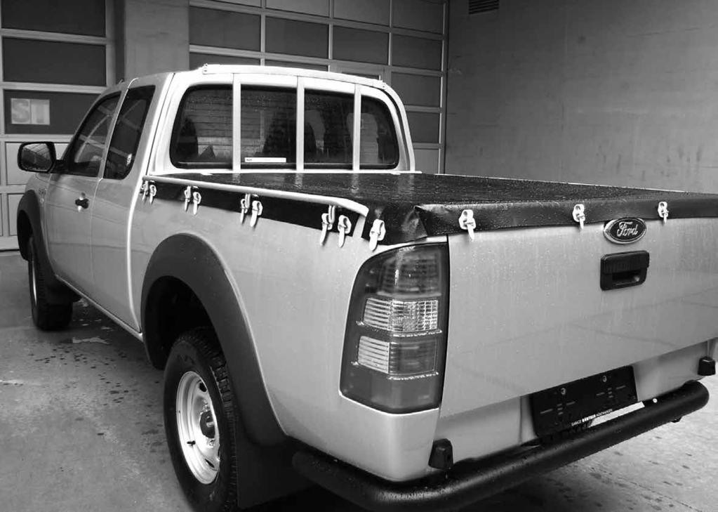 Fullback I Pickup Blachenabdeckung I Anhängevorrichtung BRÜCKENLÄNGE IN CHF Blachenabdeckung Ohne Gestell 1520 1850 FA 9231 M Blache Polyplan