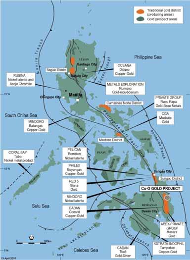 PHILIPPINES MINING INVESTMENTS Government support revitalising mining Increasing foreign investment Projects