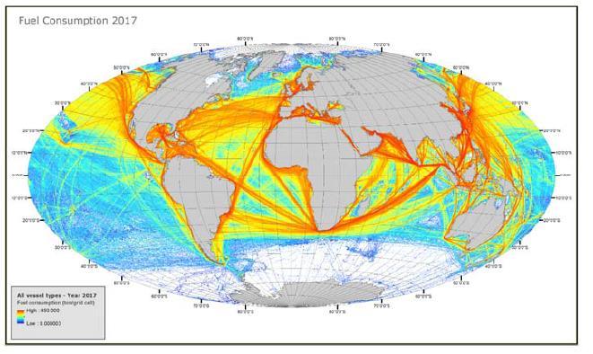 Klimatförändringarna och maritima transporter Maritima transporter släpper årligen ut ca 1 miljard ton CO 2 motsvarande ca 2.5 av Jordens växthusgaser (3 rd IMO GHG study).