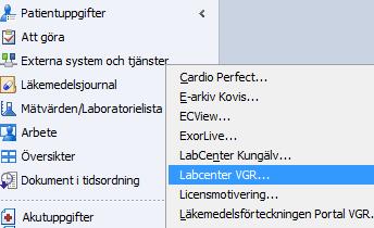 5 Nytt uthopp till LabCenter Uthopp till LabCenter görs som tidigare från Externa system och tjänster men nu via LabCenter VGR. Pappersremisser behövs inte längre!
