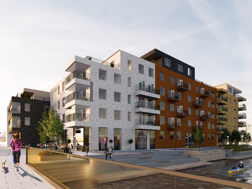 ex. bilpool, gemensam takterass, cykelverkstad, gemensam workshop/inflyttningsfest för att lära känna varandra i brf:en Inflyttning:2020 Det här tar vi med till Maria station Jaenecke arkitekter BRF