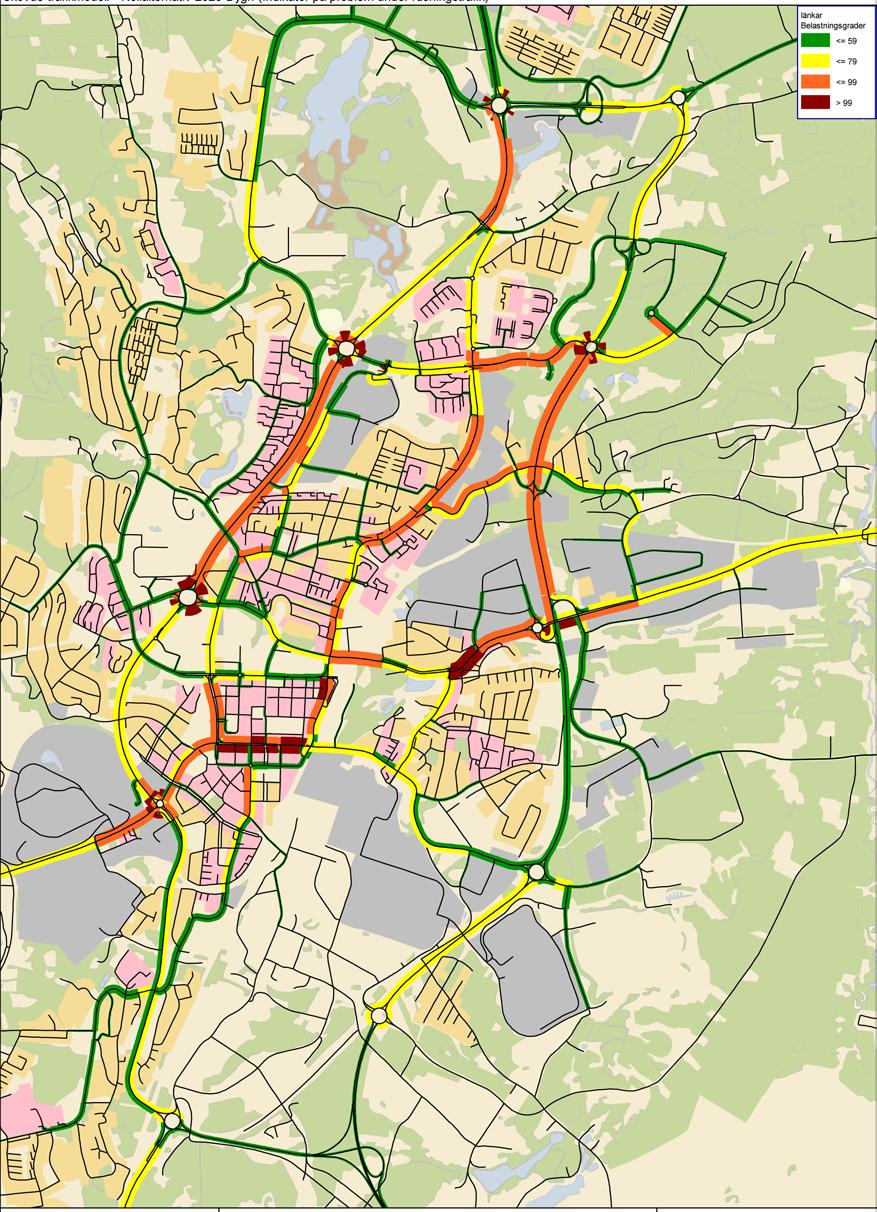 2014 Analyser, genomförda i arbetet åtgärdsvalsstudien, ÅVS-noden Skövde, visar att ett scenario med business as usual utan kollektivtrafikåtgärder ger ett framtidsscenario (år 2025) som innebär stor