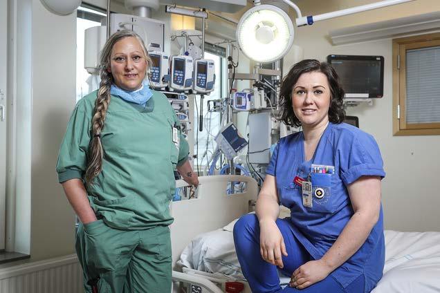 26 NextMeda Katrnne Värm-Khan, operatonssjuksköterska och Ellenor Erksson, ntensvvårdssjuksköterska på Unverstetssjukhuset Örebro.