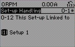 Programmeringsanvisningar 6 0-10 Active Set-up Välj meny för att styra filtrets funktioner. [0] Factory setup Går inte att ändra.