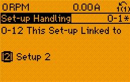 [1] * Set-up 1 Meny 1 [1] till Meny 4 [4] är de fyra separata [2] Set-up 2 [3] Set-up 3 [4] Set-up 4 parametermenyer där du kan programmera alla parametrar.