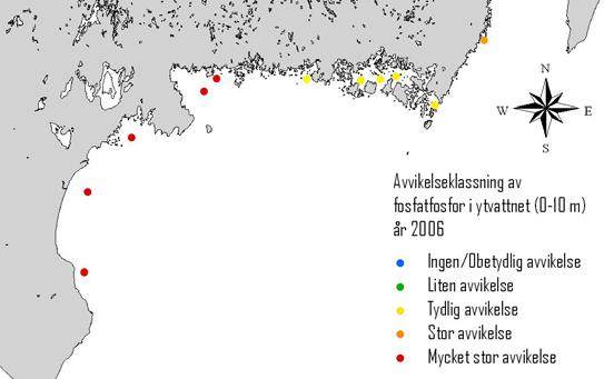 Mellan 1998 och 24 ökade den föroreningskänsliga vitmärlan, men antalen Höga fosforhalter och omfattande cyanobakterieblomningar Utvecklingen i Blekinges och västra Hanöbuktens kustvatten präglades