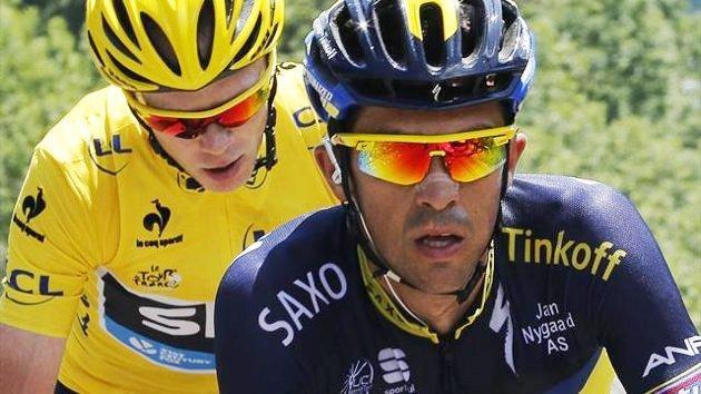 EL LIDER CHRIS FROME YALBERTO CONTADOR, PASARON TRAGOS AMARGOS EN EL ASCENSO