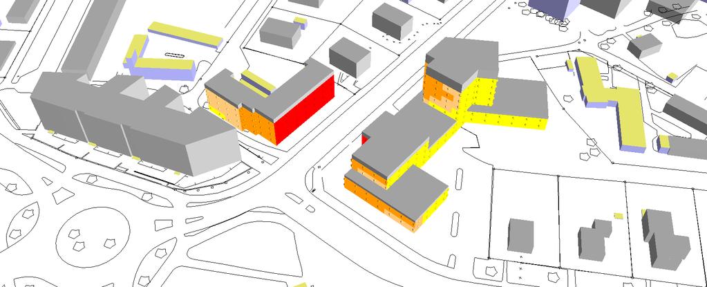 Elevation 2 < <= 2 Elev ation <=8 8< Elev ation <=8 8< TEGELVIKEN 2:4 M FL, KALMAR Trafikbullerutredning Situation trafik prognos år 2032 Dygnsekvivalenta ljudnivåer vid fasader ÖVRIGT Kartan visar