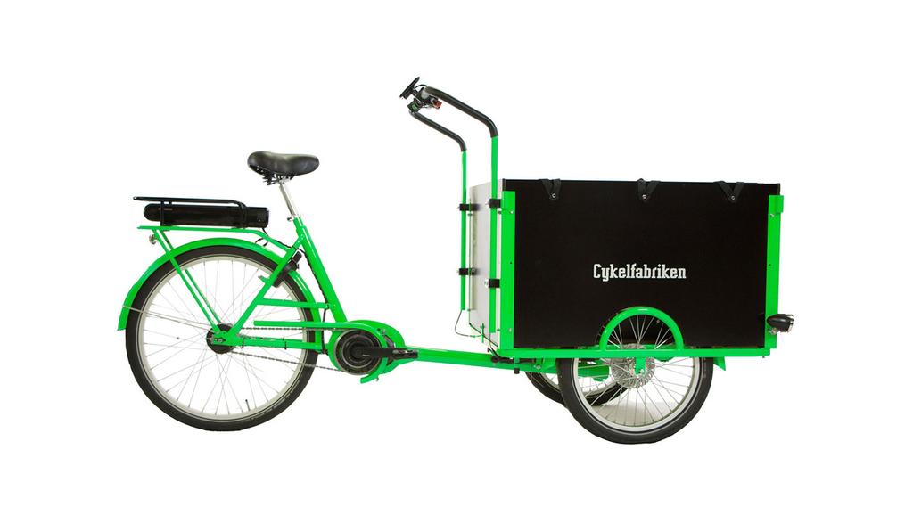 CYKELFABRIKEN BAKFIETS BRED Modellen är särskilt lämplig för att transportera upp