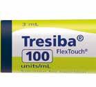 Tresiba FlexTouch -pennans egenskaper Tresiba -insulinet doseras med en FlexTouch -penna.