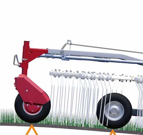 11/13 Markanpassning och nedsmutsning av fodret i grässilage Rent foder MULTIPIVÅHJULET ger en lugnare rotorgång och vibrationerna dämpas.