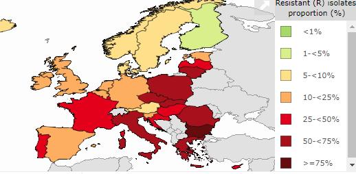 Klebsiella med ESBL i Europa