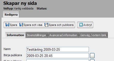 10. Fyll även i ditt namn som skribent längst ner på inmatningssidan 11.