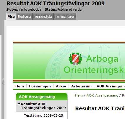 Träningstävlingar 2009 15.