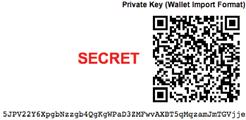 key is encoded into a 27 34 character address string that can be shared to receive payments Private key is used to