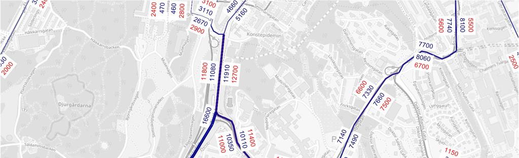 3. Nuläge Överlag har Trafikkontorets modeller, den övergripande och centrummodellen, god överensstämmelse jämfört mot mätningar i området.