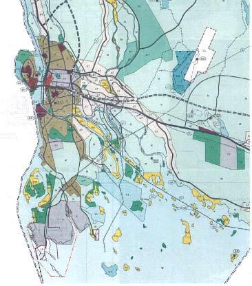 4.2.3 Generalplan Torneå stadsfullmäktige godkände Torneå generalplan 2000 12.12.1988. Den har inte fastställts men den har börjat revideras. Stadsfullmäktige godkände 29.4.2002 dokumentet Regional utvecklingsplan för Haparanda-Torneå VISION 2020 som basmaterial för uppgörande av en generalplan.