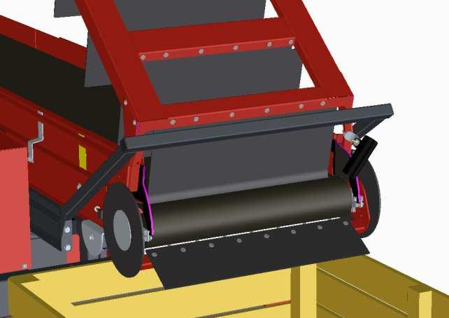 Opties Vulband KVB 400/75 Standaard 1 motor, optioneel kan een 2e