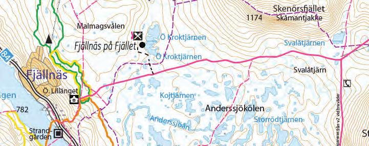 Med stolslagna vyer över en unik fjällvärld erbjuder vi en liten smak av Fjällnäs. Här finns möjlighet att sitta på verandan och blicka ut över fjällen.