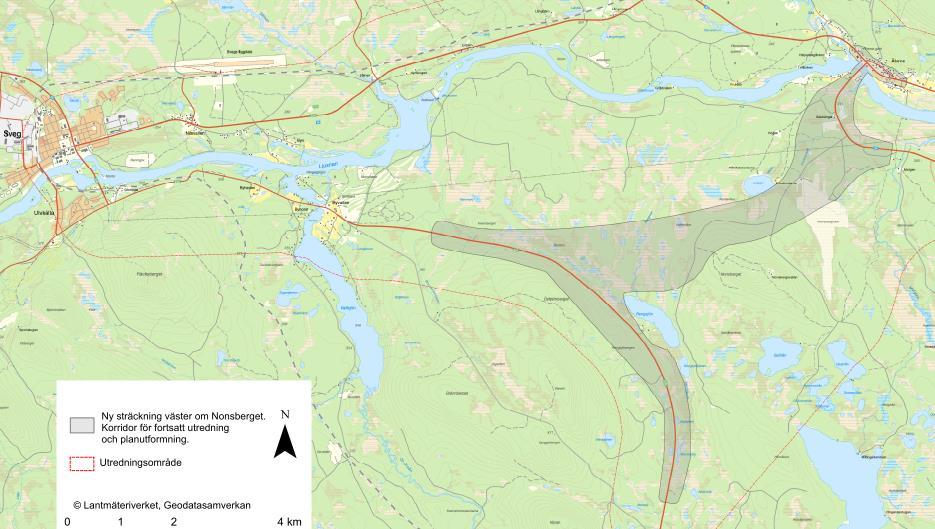 Avgränsnings- och bortvalsprocess under arbetet med vägplan, samrådshandling val av