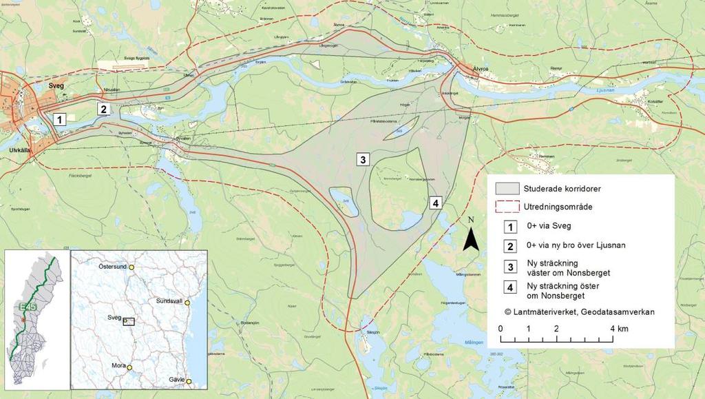 Avgränsnings- och bortvalsprocess under arbetet med vägplan, samrådshandling val av