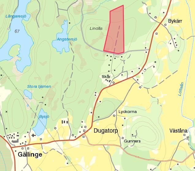 1 Bakgrund och syfte I november 2015 beviljade Kommunstyrelsen förfrågan om planläggning på fastighet Gällinge Skår 2:1.