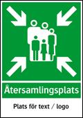 UTRYMNING TILL ÅTERSAMLINGSPLATS Utrym direkt lugnt och sansat, ta närmsta vägen ut. Utrym via trapphus, hiss får inte användas.