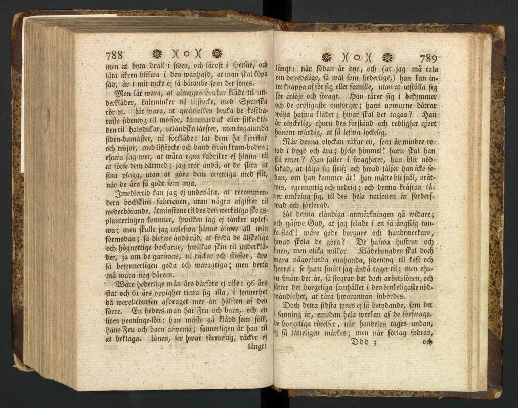 788 X o X & mon at bota braft t ftben, od) låroft i fpetfar, ' odj lata afrett bliftoa i ben roanfjåfd, at man fíat topa fâb, år t mit todo oj fa bùtanbe fom bot fîmes.