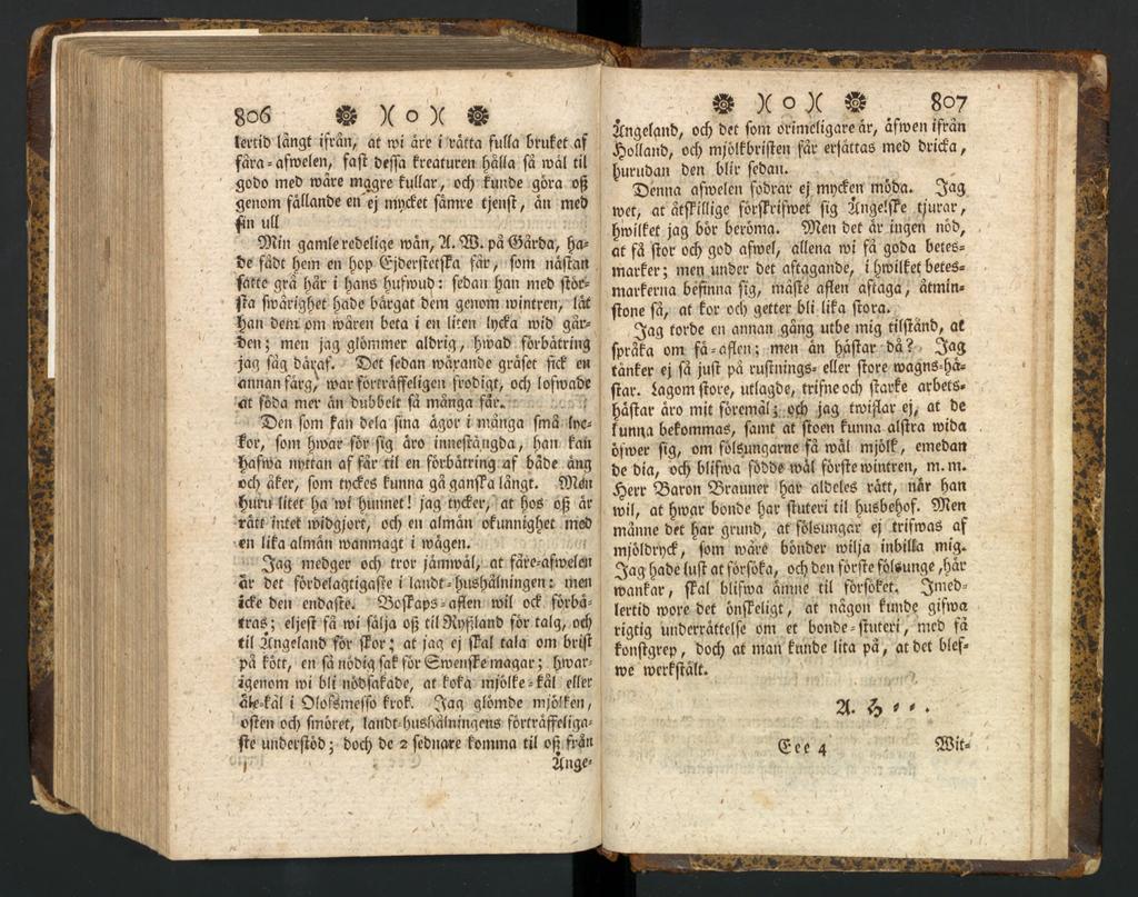 806 $ X o )( & lertíb langt ifrån, at mi åre i ratta fulla brufet af fåra = afmelen, fa ft be fa fredturen pda få in a l til gobo met) mare magre fudar, od) funbe göra op genom fådanbe en'ej mncfet