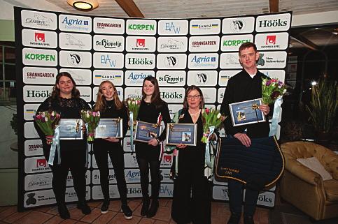 RIDSPORTSGALAN Lördagen den 26:e januari samlades nära 110 ryttare, föreningsaktiva och familjemedlemmar för att fira 2018 års höjdpunkter på årets Ridsportgala på Suderbys Herrgård.