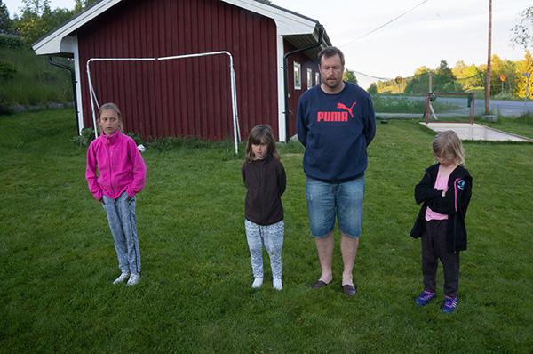 Som avslutning på kvällen anordnade barnen femkamp.