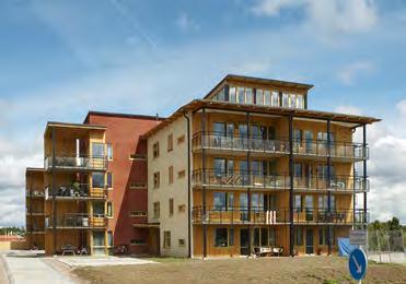 43 Kv. Limnologen Projektet är resultatet av en arkitekttävling utlyst av Midroc 2006. Husen är utformade så att samtliga lägenheter har sjöutsikt. Alla lägenheter har två balkonger.