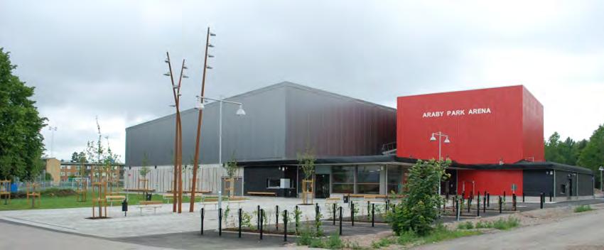 60 Araby Park Arena Araby Park Arena är en tänkt bli en attraktionspunkt och ett landmärke i Växjös miljonprogramområde Araby-Dalbo.