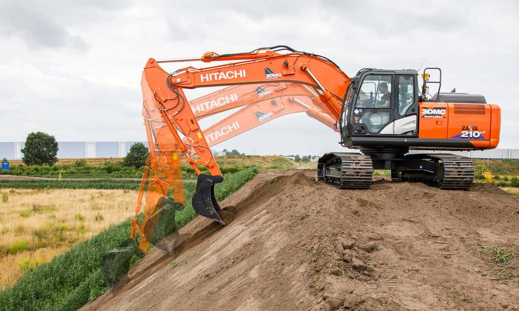 Båda systemen är förberedda för att kommunicera med hydrauliska redskap som tiltskopa och tiltrotator.