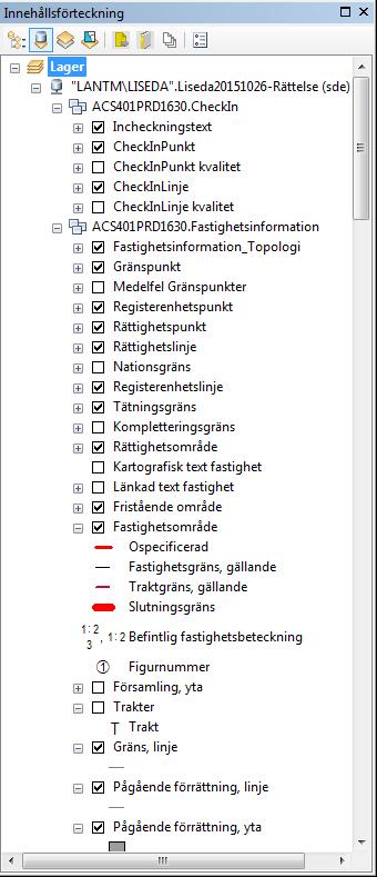 Visa enligt källa: Version och server Innehåller sökvägar till källdata databasanslutning sökväg till dwg-fil,