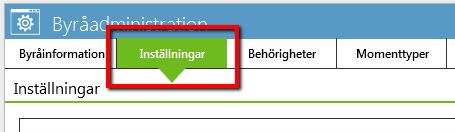 Supportmanual Klicka sen på fliken Inställningar. På den här sidan ser du de externa program som du har kopplat till. Programmen från Wolters Kluwer är integrerade med och syns inte här.