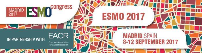 ESMO congress 2017 Tillsammans med European Association for Cancer Research (EACR) Nästan 24,000 deltagare och 1,736 forskningspresentationer Patient Advocacy Track kunde delta både i de vanliga