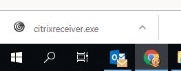 2. Klicka på den gröna rutan med texten: Citrix Receiver 4.3 (exe-fil, även stöd för Windows 10. 3.