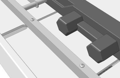 Metallirungon asennus Aseta patjaosa ylösalaisin Nosta metallirunko patjan päälle siten, että